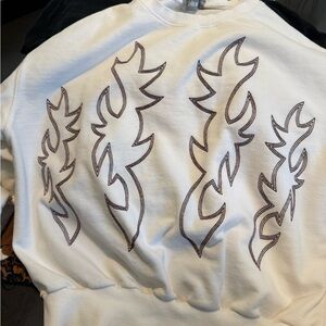 Blue B Stiched Western sweatshirt